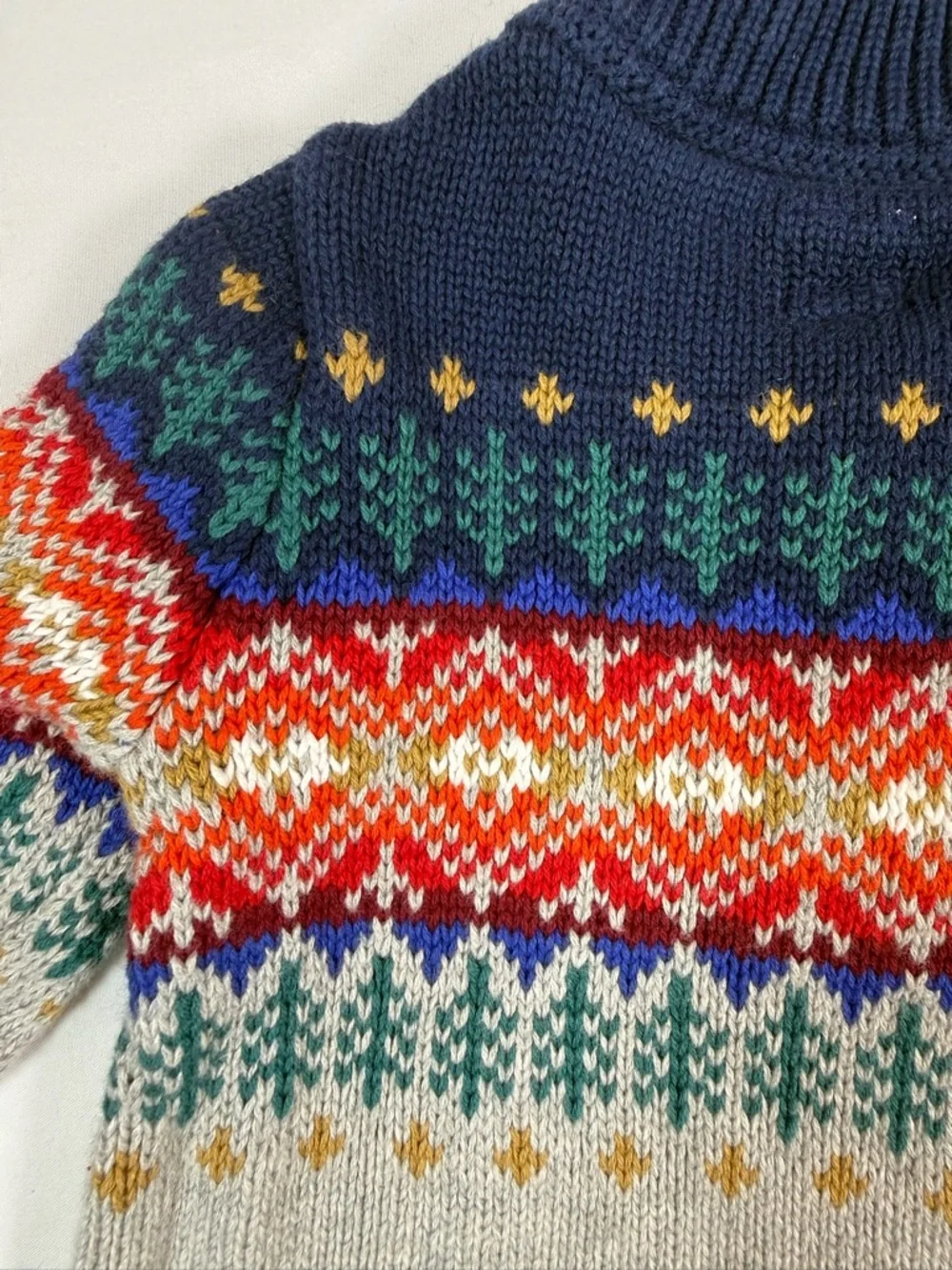 BABY GAP Boys’ Fair Isle Knit Sweater‎ One Piece Romper Après Ski Winter 3-6M